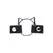 XR Brands Kinky Kitty Slim PU Leather Choker Black Adjustable Ring