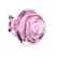 Blush Novelties Pink Rose stakleni čep mali - borosilikatni, elegantni dizajn