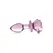 Blush Novelties Pink Rose stakleni čep srednji - borosilikatni, dekorativni