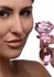 Blush Novelties Pink Rose stakleni čep srednji - borosilikatni, dekorativni