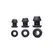 XR Brands Gape-Grommets Silikonski Šuplji Dilatatori Set 3 Veličine Crna