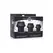 XR Brands Gape-Grommets Silikonski Šuplji Dilatatori Set 3 Veličine Crna