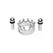 XR Brands Crowned Magnetic Steel Nipple Clamps - Nickel-Free, Silver