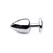 Black Heart Large Metal Plug - Weighted Aluminum, Black Finish
