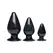 XR Brands Triple Cones Intimni Čepovi Set 3 Veličine Prozirni TPE
