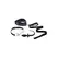 XR Brands Master Series Puppy Play Silikonski Set sa Ogrlicom i Repnim Čepom