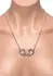 Master Series Cuff Her Necklace - Zinc Alloy Handcuff Pendant, Silver