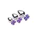 XR Brands Violet Flower Intimni Čepovi Set 3-Delni Aluminijum Ljubičasta