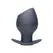 XR Brands Ass Goblet Silicone Hollow Plug Small - Ribbed, Ergonomic Base