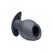 XR Brands Ass Goblet Silicone Hollow Plug Small - Ribbed, Ergonomic Base
