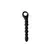 Dark Scepter Silicone Vibrating Intimate Bead System 10 Modes Black