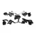Master Series Leather Bed Restraint System - Adjustable Black Set