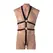 STRICT Male Full Body Adjustable Harness with Dual Rings Black