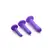 Tri-Play Silicone 3-Piece Set Purple - Flexible Suction Base Kit