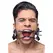 Master Series Ratchet Jennings Mouth Gag with Adjustable Strap, Black Coating
