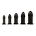 XR Brands Anal Trainer Set 5-Piece Flexible Black TPE System