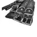 Strict Leather Four Buckle Anatomic Suspension Cuffs Black Adjustable