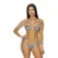 Forplay Barbados Cow Print Triangle Bikini Set Size L