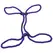 Restrain Bind Tie Konopljine Lisice 6mm Podesive Ljubičaste - Zglob Ruke ili Nogu