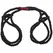Restrain Bind Tie 6mm Konopljine Lisice Crne - Podesive za Ruke ili Noge