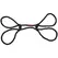 Restrain Bind Tie 6mm Konopljine Lisice Crne - Podesive za Ruke ili Noge