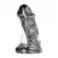 Domestic Partner War Head Crna intimna mašina sa stabilnom bazom 28cm