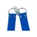 BlueBoys Leather Sling Loops Foot Support Set - Blue, Adjustable, Metal Rings