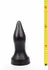 Hung System Patrol Model 23 cm Black Anal Plug with Suction Base