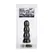 Domestic Partner Bubble Butt Bullet Black Anal Plug, Soft Rubber, 3-Step Shape