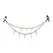 Daggers Adjustable Double Chain Nipple Clamps with Spiked Metal Chains