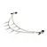 Daggers Adjustable Double Chain Nipple Clamps with Spiked Metal Chains