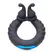 Cobra Dual Stimulation Silicone Ring with 10 Vibration Modes, Black