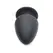 XR Brands Squeezable Intimate Plug Small Thermo-Reactive Black
