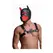 XR Brands Neoprene Puppy Mask Adjustable Black Headgear
