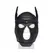 XR Brands Spike Neoprene Puppy Mask Adjustable Black Cosplay Hood