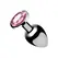 Booty Sparks Heart-Shaped Metal Plug Large Red Gem Aluminium