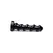 XR Brands The Screw Intimna Mašina Crna sa Teksturiranim Spiralnim Dizajnom 27 cm