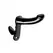Plena Adjustable Double-Sided Intimate Strap-On System, Black PVC