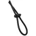 XR Brands The Lasso Double Lock Adjustable Silicone Restraint Black