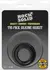 Oxballs Tri-Pack Silicone Gasket Ring Set Flexible Black 3 Sizes