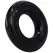Rock Solid Ribbed Donut Ring - Textured Silicone, Flexible, Black
