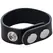 Rock Solid Leather 3-Snap Adjustable Black Intimate Ring