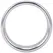 Rock Solid Brushed Alloy Ring Large - Lightweight Aluminum Design