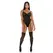Fantasy Lingerie Nightly Hook Up Teddy M - Sheer Mesh, Garter Straps