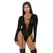 Feline Teddy S Long Sleeve Cheetah Mesh Adjustable Deep-V by Lustful