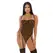 Feline Lingerie Teddy Cheetah Mesh Straight Neckline Size L