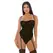 Feline Mesh Teddy M by Dreamgirl - Animal Print, Underwire, Adjustable Straps