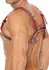 Z-Series Leather Chest Harness S/M with Stainless Steel Accents