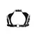 Kinksters Leather Adjustable Harness with Neck Collar, Black, Universal Size