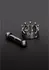 Ouch! Magnetic Aluminium Nipple Crown Clip - Adjustable Silver Accessory